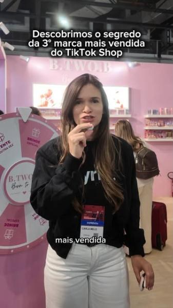 Reel: Kyrios recording at a brand stand at Beauty Fair
